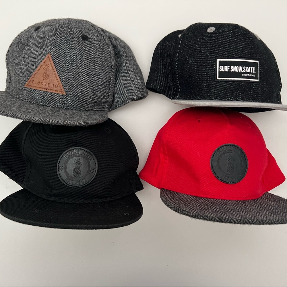 (4) Binky Bro Hats